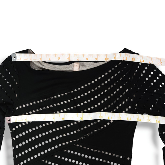 B44 Dressed by Bailey 44 Bodycon Lined Dress Black Cutout Cocktail Dress Sz. XS - Picture 7 of 9